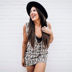 🦃BLACK FRIDAY SALE🦃 Venom Snakeprint Pinafore Dress